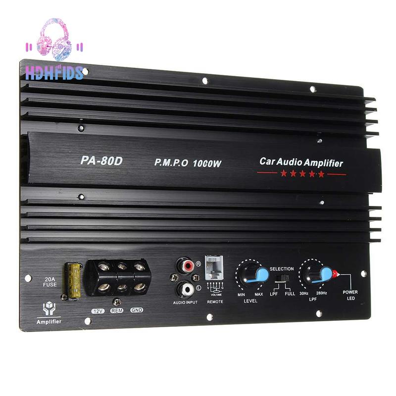 PA80D 12V 1000W Car Audio High Power Amplifier Amp Board Powerful