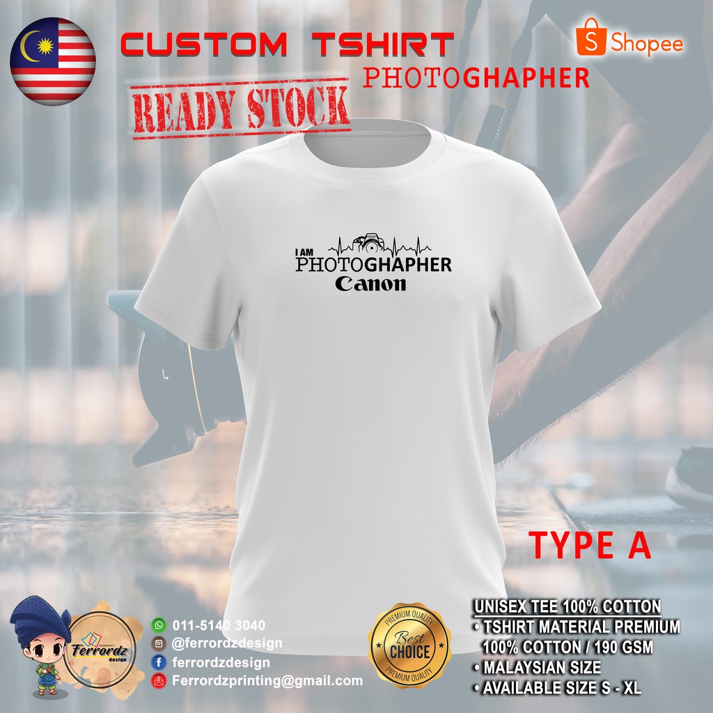 เสื้อคนอ้วน-tshirtmurahcustom-โฟโต้กาเฟอร์-unisexทีผ้าฝ้าย100