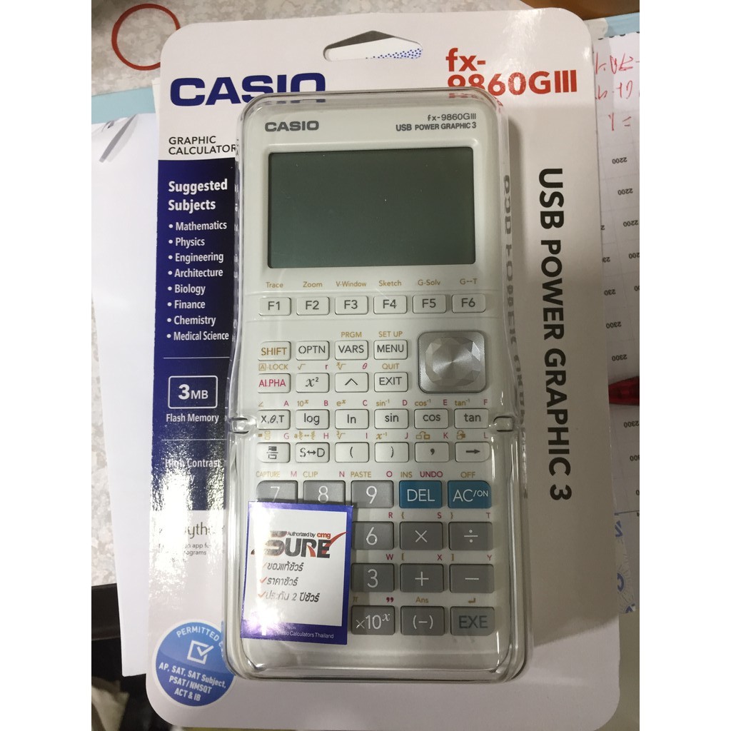 casio-fx-9860gii-sdเครื่องคิดเลขกราฟิก-ของใหม่casio-fx-9860gll-sdเครื่องคิดเลขวิทยาศาสตร์-วาดกราฟได้-ของแท้-รับประกัน2ปี