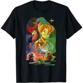 เสื้อยืดโอเวอร์ไซส์เสื้อยืด พิมพ์ลายกราฟฟิค Disney Peter Pan Capn Hook สําหรับผู้ใหญ่S-3XL