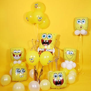 ลูกโป่งฟอยล์ลายการ์ตูน Spongebob สําหรับตกแต่งปาร์ตี้วันเกิดเด็ก