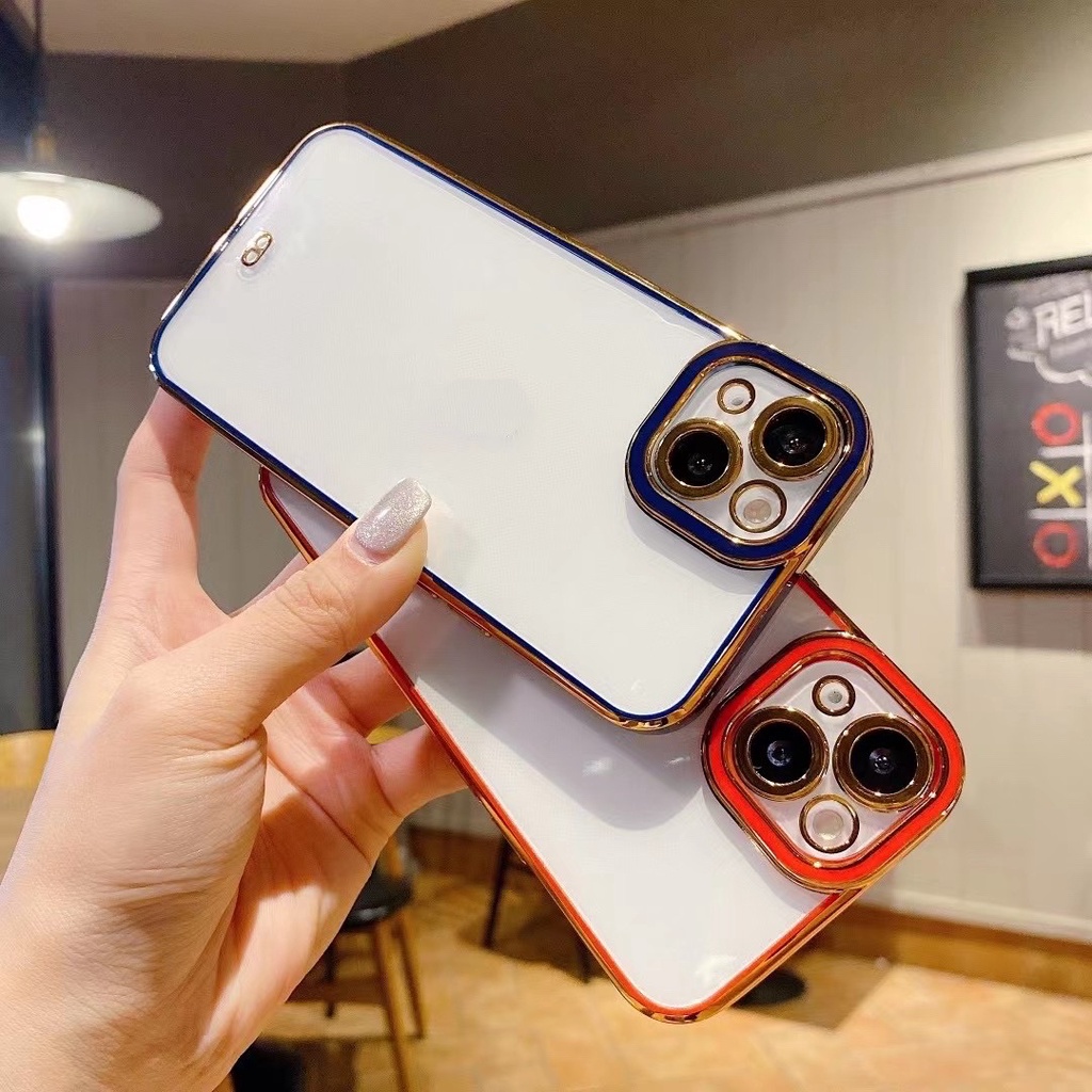 เคสนิ่ม-เคสขอบเงา-case-ไอโฟน-เคสกันกล้องสำหรับรุ่น-i6-i7-6splus-7plus-i11-i12-12pro-12promax