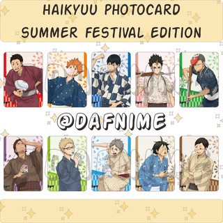 ฟิกเกอร์อนิเมะ Haikyuu SUMMER FESTIVAL EDITION PHOTOCARD