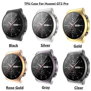 กันกระแทก TPU เคสกันชน กรอบป้องกันหน้าจอ เคสนาฬิกา สําหรับ Huawei GT2 Pro TPU เคสป้องกันหน้าจอ กันชน สําหรับ Huawei GT2 Pro Watch