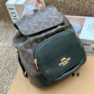 COACH JES BACKPACK WITH HORSE AND CARRAGE PRINT