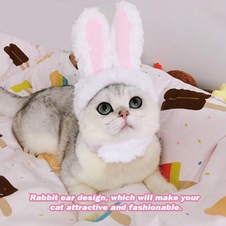ภาพหน้าปกสินค้าหมวกหูกระต่ายน่ารัก เครื่องแต่งกายคอสเพลย์ สําหรับสัตว์เลี้ยง แมว ที่เกี่ยวข้อง