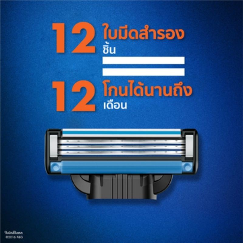 ภาพสินค้าGillette Mach3+ Blades 12 Cartridges Refills ใบมีด ยิลเลตต์ Gillette Mach3+ มัคทรี พลัส แพ็ค 12 ชิ้น จากร้าน pg_official_store บน Shopee ภาพที่ 1