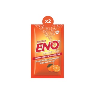 สินค้า Eno Orange Flavoured อีโน รสส้ม บรรเทาอาการท้องอืด ท้องเฟ้อ 1 ซอง:1 ซอง 4.3 กรัม x2