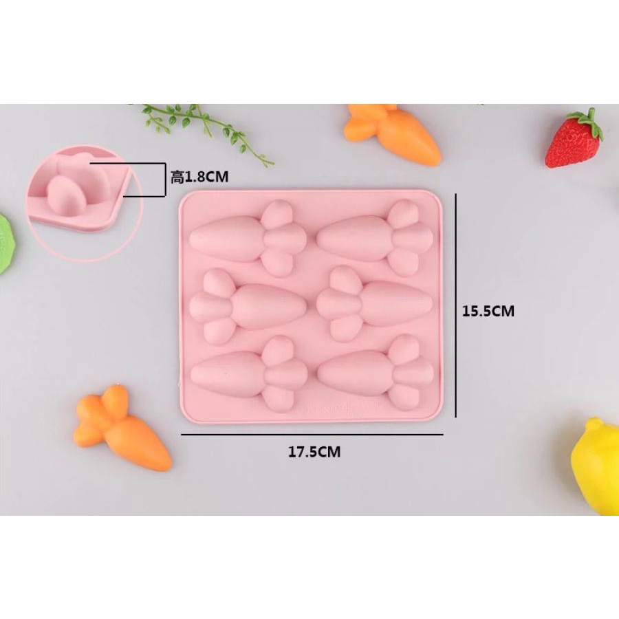 carrot-silicone-mold-พิมพ์ซิลิโคน-ทำขนม-โมล์สบู่-ลายแครอท