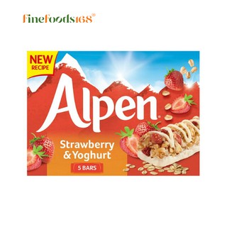 ภาพหน้าปกสินค้าอัลเพน ธัญพืชสตรอเบอรี่กลิ่นโยเกิร์ต 1 กล่อง 5 ชิ้น Alpen Strawberry with Yoghurt 1 Pack 5 Bars ที่เกี่ยวข้อง