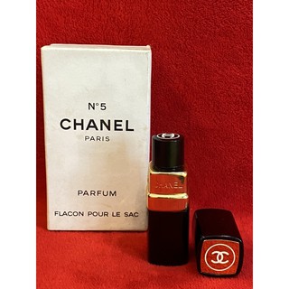 VINTAGE CHANEL NO.5 PARFUM 7 ML FLACON POUR LE SAC  1950/60S SPLASH REFILLS.