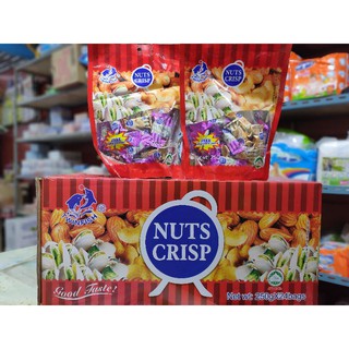 💥ยกลัง 24 ถุง🥜😋ขนมถั่วตุ๊บตั๊บ Nuts Crisp  1 ลัง 24 ถุง × 250 กรัม