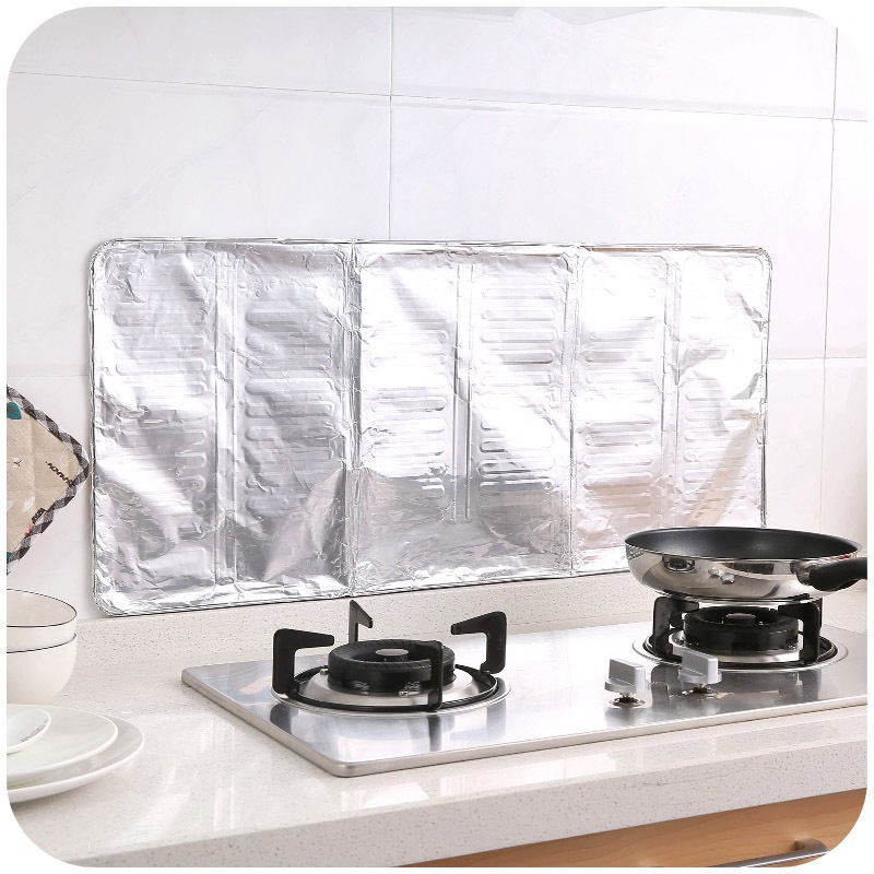 แผ่นกั้นห้องครัวน้ำมัน-น้ำมันกันน้ำ-แผ่นกั้นป้องกันน้ำมันที่ไม่ใช่อลูมิเนียมสำหรับเตาแก๊สในครัวเรือนห้องครัวเตาแก๊สแผ่น