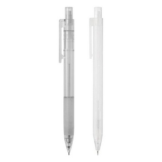 Muji ดินสอกด แบบยางใส ขนาด 0.5 มม. สไตล์ญี่ปุ่น