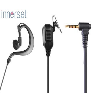 สินค้า [Innerset] หูฟัง 3.5 มม. 1Pin พร้อมไมโครโฟน Ptt สําหรับวิทยุ Motorola Icom Yaesu
