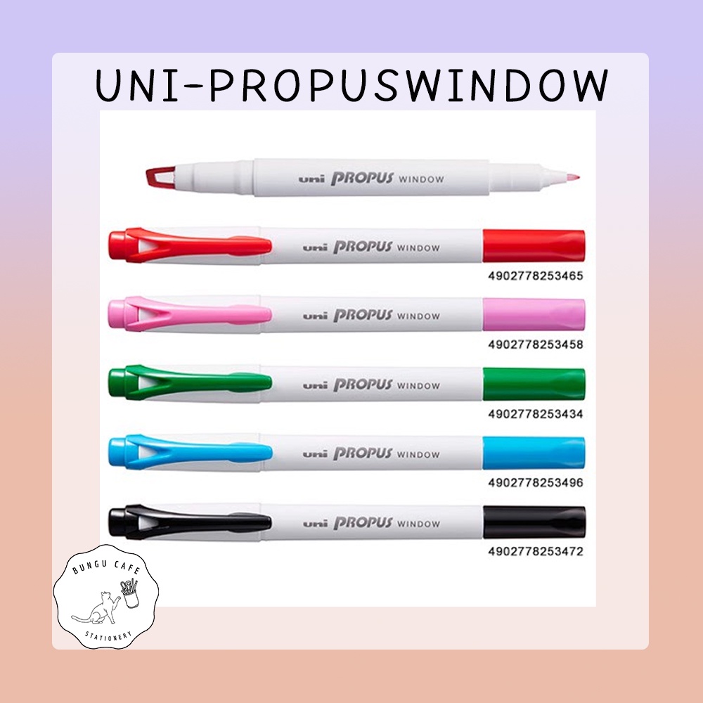 uni-ปากกาเน้นข้อความสองด้านหน้าต่าง-propus-window