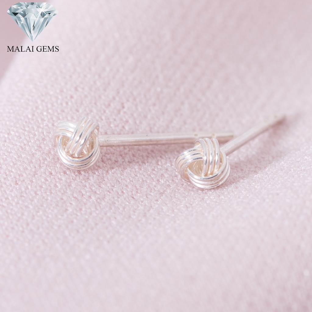 ภาพสินค้าMalai Gems ต่างหูเงินแท้ Silver 925 รุ่น Minimal ***ตะกร้อ 3 mm ต่างหูเงินแท้ จากร้าน malaigems_official บน Shopee ภาพที่ 6