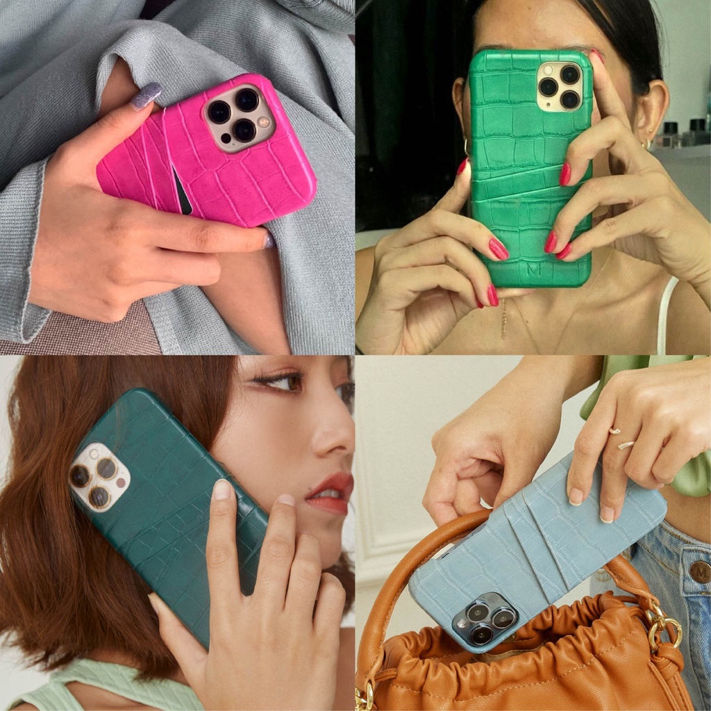 ภาพหน้าปกสินค้า(12 series)MUSE Card Holder Phone Case COLORFUL Tone