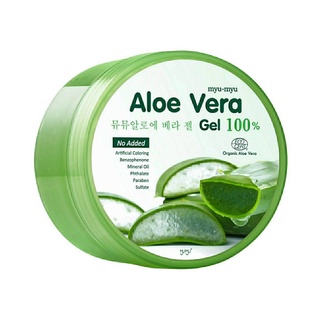 สินค้า เจลว่านหาง ออร์แกนิค อโลเวล่าเจล Aloe Vera Gel 100% MYU-MYU ขนาด 300มล