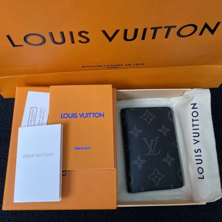 Louisvuitton pocketorganizer Grade ซับด้านในหนังเเท้100% อุปกรณ์ box set