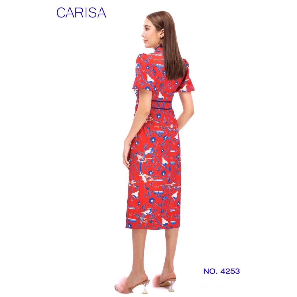 carisa-กี่เพ้า-ชุดเดรส-ชุดจีน-ลายดอกไม้-น้องนก-สีสวย-4253