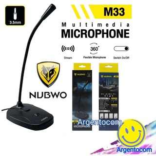 MULTIMEDIA MICROPHONEไมค์ตั้งโต๊ะราคาโคตรจะถูกกกกกก | NUBWO M33/no180