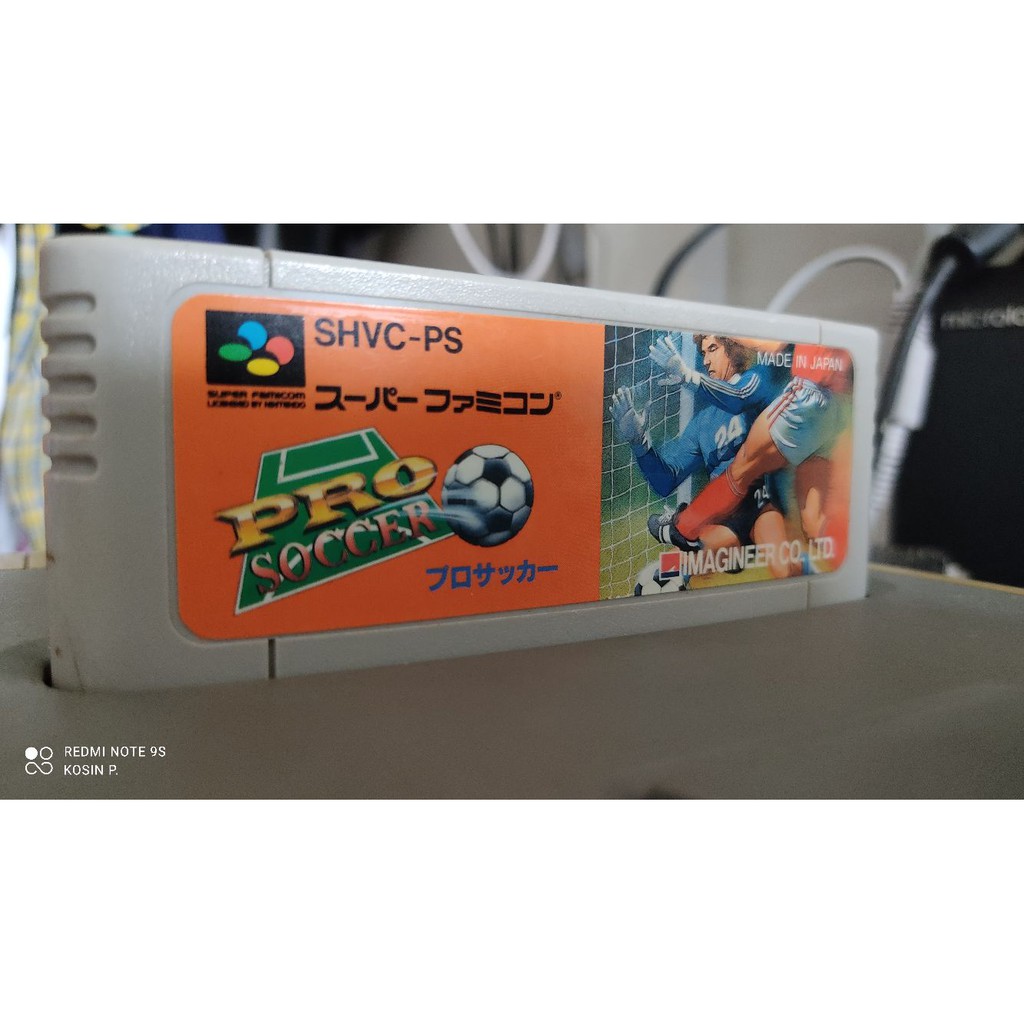 ตลับแท้-เกมส์-pro-soccer-เกมส์ฟุตบอล-super-famicom-sfc-ใฃ้งานได้-ปกติ-มือสอง-สภาพดี-สินค้าดี-ไม่มีย้อมแมว