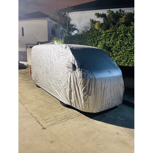 ผ้าคลุมรถ-toyota-vetury-ผ้าคลุมรถยนต์-รถตู้-ventury-silver-coat-car-cover-ผ้าคลุมซิลเวอร์โค้ท