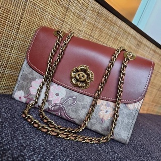 COACH 54649 PARKER IN SIGNATURE CANVAS WITH PRAIRIE FLORAL PRINT