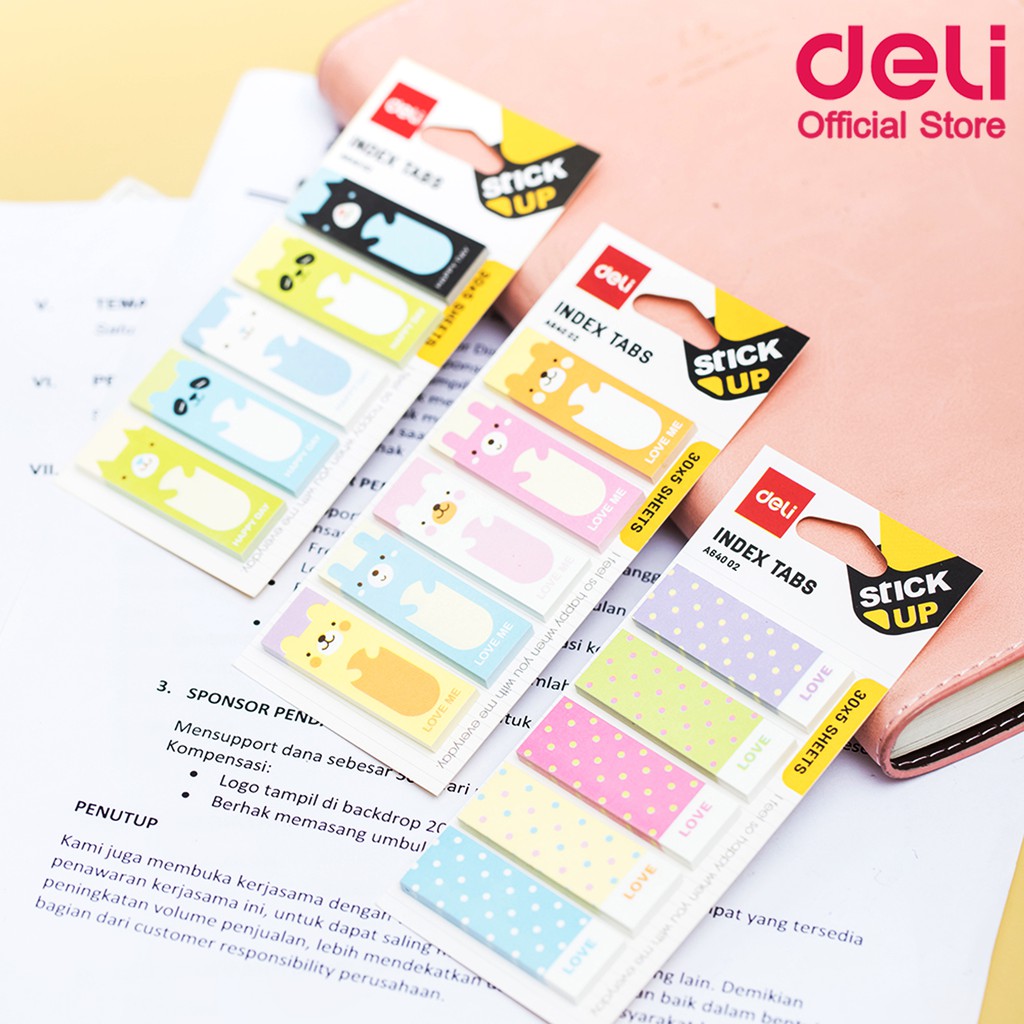 deli-a64002-sticky-notes-กระดาษโน๊ตกาวแฟนซี-คละแบบ-1-ชิ้น-กระดาษกาว-กระดาษโน๊ต-โพสอิท-กระดาษกาวลายแฟนซี-เครื่องเขียน