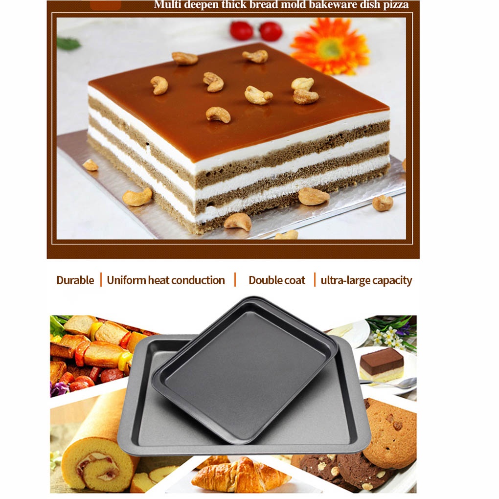 biho-rectangle-baking-pan-cookie-biscuit-pastry-stainless-steel-baking-oven-tray-non-stick-coating