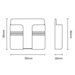 ภาพขนาดย่อของภาพหน้าปกสินค้าที่วางรีโมต โทรศัพท์มือถือ แบบติดผนัง Wall Mounted Storage Box จากร้าน marialinson บน Shopee ภาพที่ 5