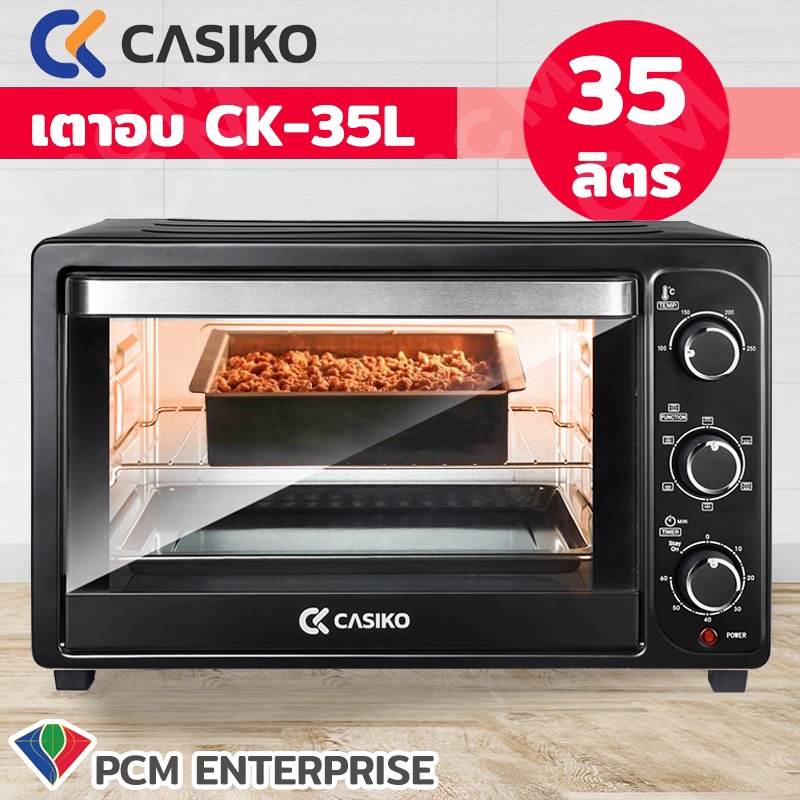 ภาพหน้าปกสินค้าCASIKO  เตาอบไฟฟ้า ทำขนม อบอาหาร รุ่น CK-5222 L ขนาด 35 ลิตร มีระบบลมร้อน