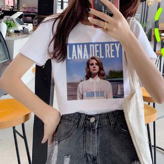 เสื้อยืด พิมพ์ลายกราฟิก Lana Del Rey 90s สไตล์เกาหลี ฮาราจูกุ สําหรับผู้หญิง