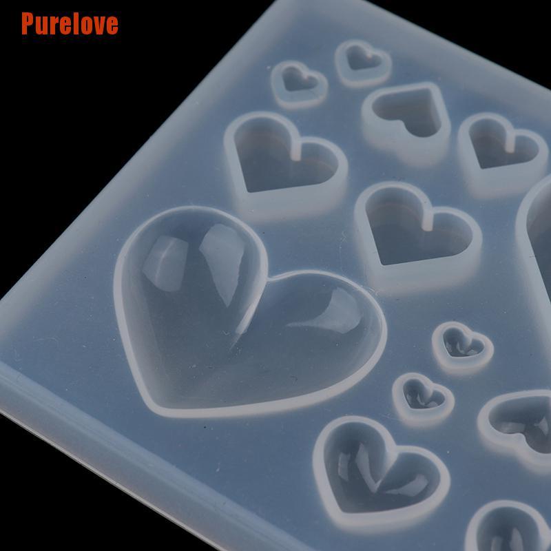 purelove-แม่พิมพ์ซิลิโคนเรซิ่น-รูปหัวใจ-สําหรับทําขนม