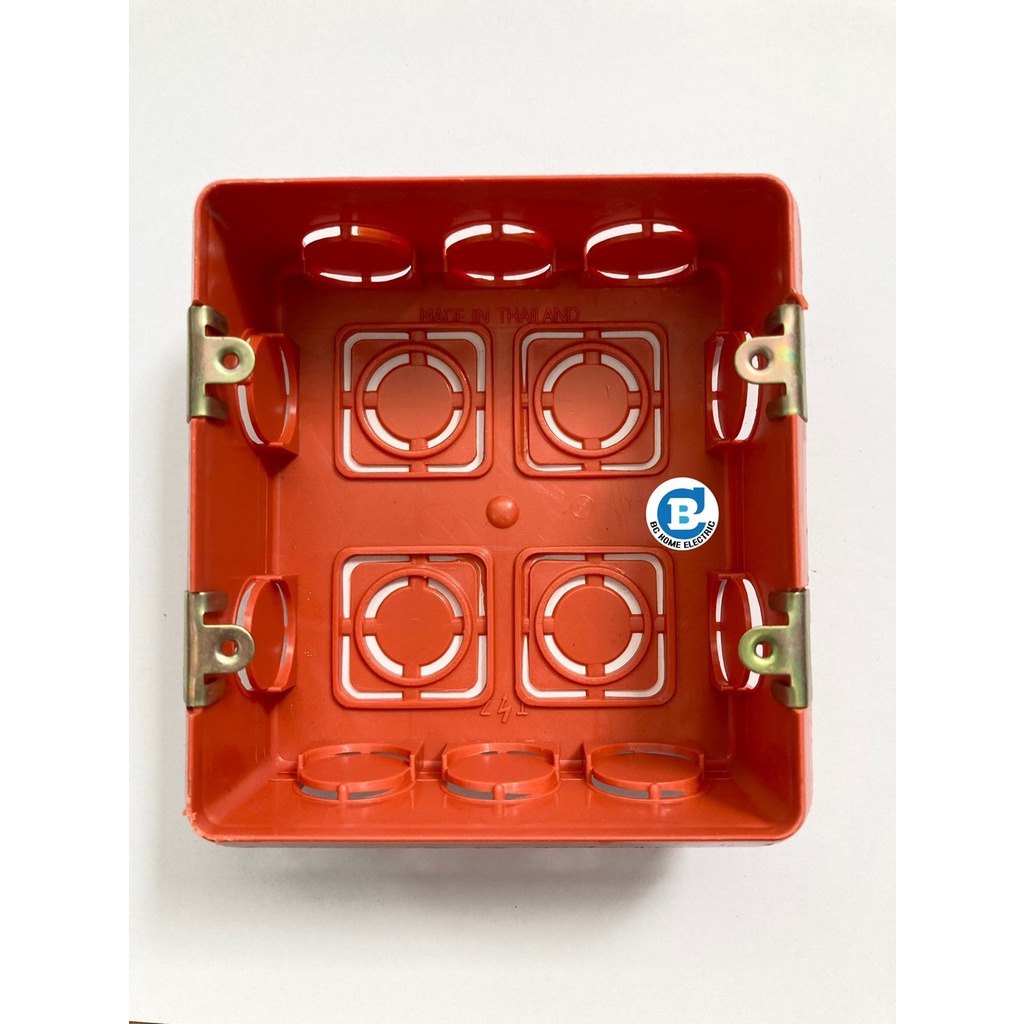 บล็อกฝังสีสัม หูเหล็ก 2x4 4x4 บล็อคฝัง BOXฝังส้ม | Shopee Thailand