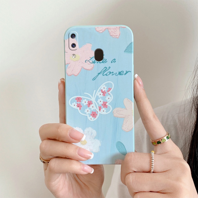 เคส-samsung-a20-เคส-samsung-a30-เคสโทรศัพท์มือถือ-tpu-ขอบตรง-แฟชั่น-สําหรับ