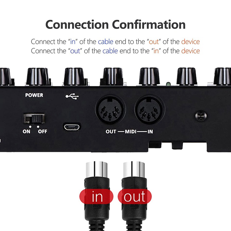 สายเคเบิล-midi-5-pin-din-3-ฟุต-ตัวผู้-เป็นตัวผู้-5-pin-สําหรับคีย์บอร์ด-midi-2-แพ็ค