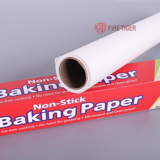 กระดาษไขอบขนม กระดาษไขรองอบ กระดาษรองกันติด อุปกรณ์เบเกอรี่ 5,10 เมตรกระดาษอบขนม คุกกี้ 🦄 ft99