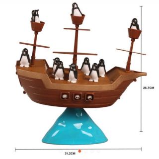 ภาพขนาดย่อของภาพหน้าปกสินค้าเกมส์แพนกวินตกเรือโจรสลัด - Pirate boat balancinggame เรือเพนกวิ้น จากร้าน thanawitphatthanasak บน Shopee ภาพที่ 2