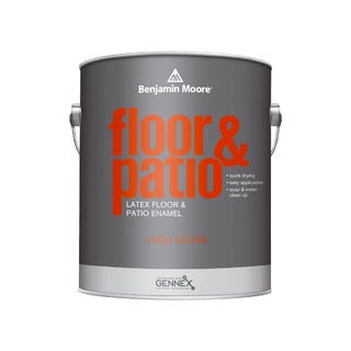 สีทาพื้นเกรดพรีเมียม รุ่น Floor &amp; Patio - High Gloss (121) ยี่ห้อ เบนจามินมอร์ Benjamin Moore ขนาด 1 แกลลอน (3.785 L)