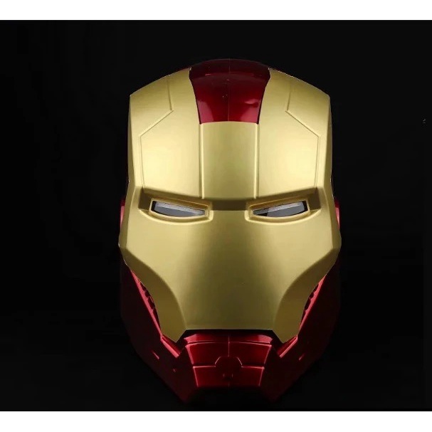 IRON MAN Helmet Cosplay 1:1 Light Led Ironman Mask PVC Figure | Shopee ...