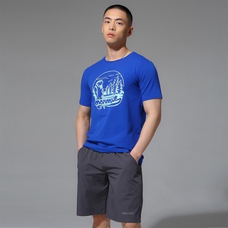 [S-5XL]เสื้อยืดคอกลม แขนสั้น ผ้าฝ้าย ลาย Marmot spring and summer สําหรับผู้ชาย เหมาะกับการเล่นกีฬา ปีนเขากลางแจ้ง