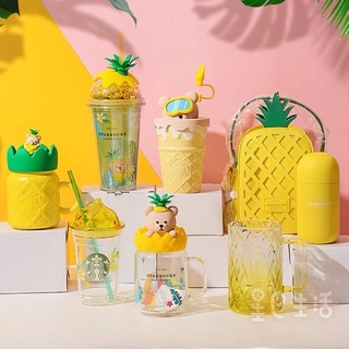 ‼️ส่งฟรี‼️พรีออเดอร์『Starbucks®』summer China Collection Pineapple 2021 สตาร์บัคส์จีน สินค้าจากShopแท้ Collection ปี 2021