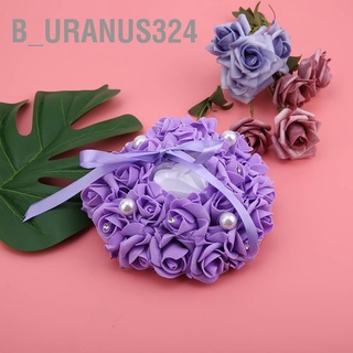 B_Uranus324 หมอนรองแหวน รูปหัวใจ โรแมนติก ของขวัญแต่งงาน ประดับพลอยเทียม เครื่องประดับ ของขวัญ