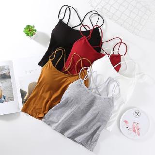 สินค้าพร้อมส่งจากไทย💥Angle Bra 💥 (N243) เสื้อสายเดี่ยว โชว์หลังสุดเซ็กซี่ มีฟองน้ำเสริมในตัว