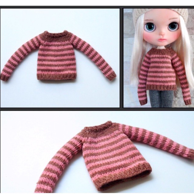 เสื้อแขนยาวตุ๊กตาบลายธ์-size-neo-blythe-dolls