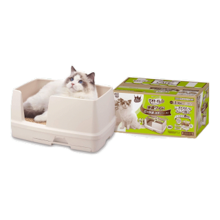 [สินค้าใหม่] Unicharm pet ห้องน้ำแมวลดกลิ่น Deo-toilet แบบกว้าง สำหรับแมวตัวใหญ่