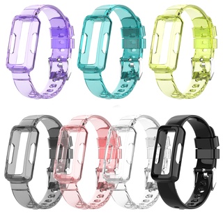 สินค้า สายนาฬิกาข้อมือ Tpu วันพีชสําหรับ Fitbit Luxe Inspirehr Inspire2 Ace2 Ace3