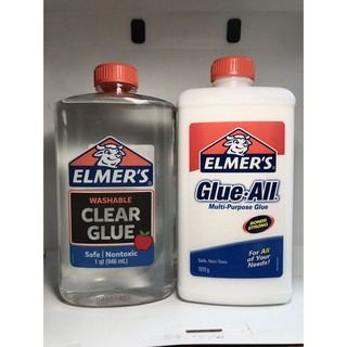 ELMERS Liquid School Glue Clear กาวน้ำใสอเนกประสงค์  ขนาด 946 mL + ELMERS Multi Purpose Glue 1010g (ออกใบภาษีได้)